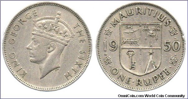 1950 1 Rupee