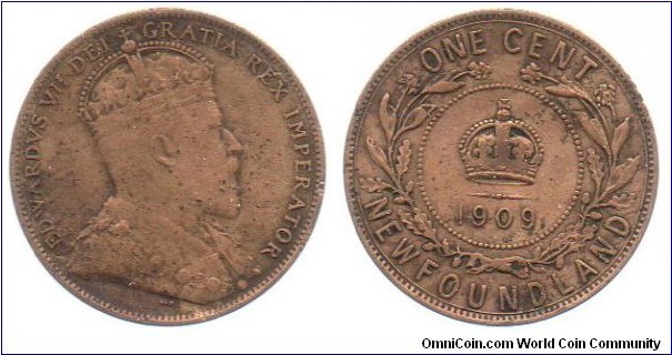 Newfoundland 1909 1 cent