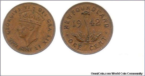 Newfoundland 1942 1 cent