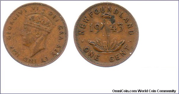 Newfoundland1943 1 cent