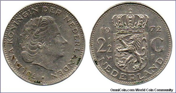 1972 2 1/2 Gulden