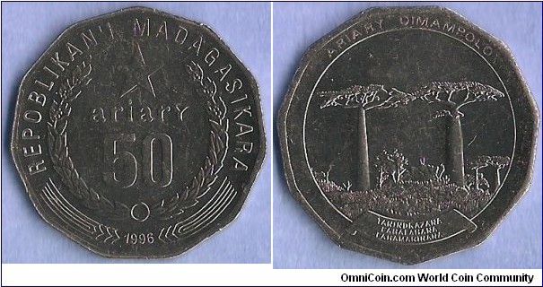 Denominacion: 50 Ariary