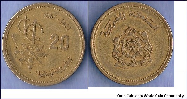 Denominacion: 20 Dirham.