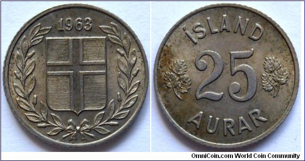 25 aurar.
1963