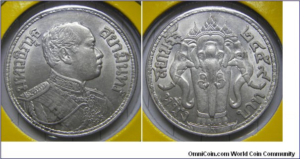 Y# 45 BAHT
15.0000 g., 0.9000 Silver 0.4340 oz. ASW Ruler: Rama VI
Nice coin from my collection