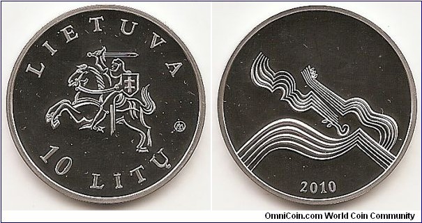 10 Litas
KM#169
Coin dedicated to music (from the series 
