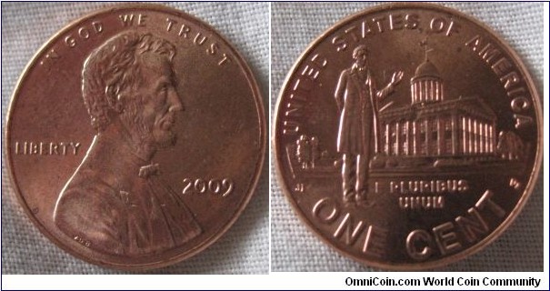 2009 1 cent 