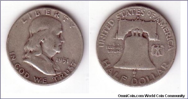 Franklin Silver Half Dollar