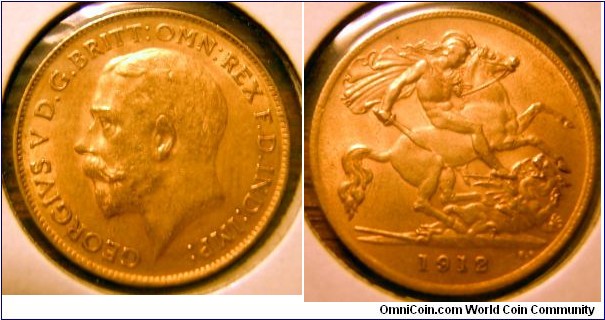 1912 Half Sovereign - from the Sylvester Collection