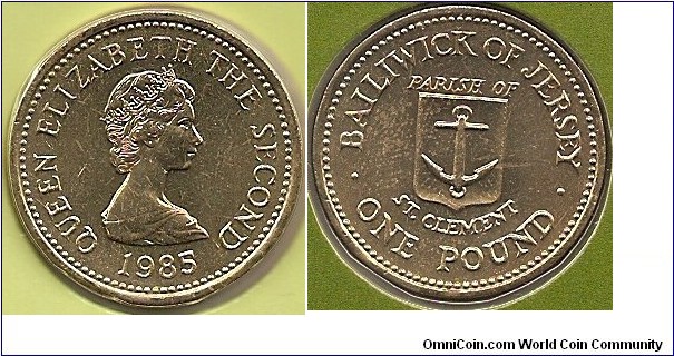 1 pound
Parish of St. Clement
nickel-brass
mintage:25.000