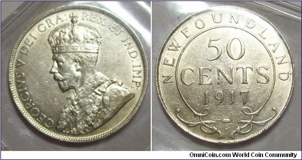 Newfoundland 1917 50 Cents