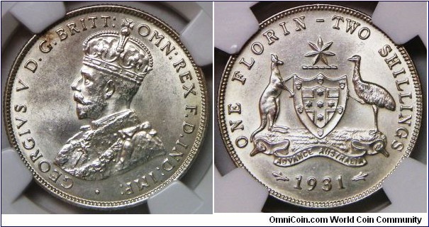 Florin, NGC/MS62