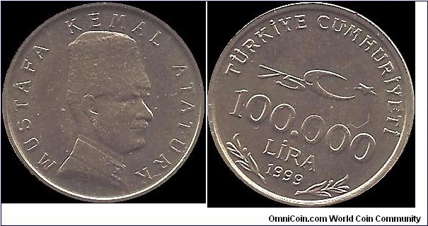 100000 Lira 1999