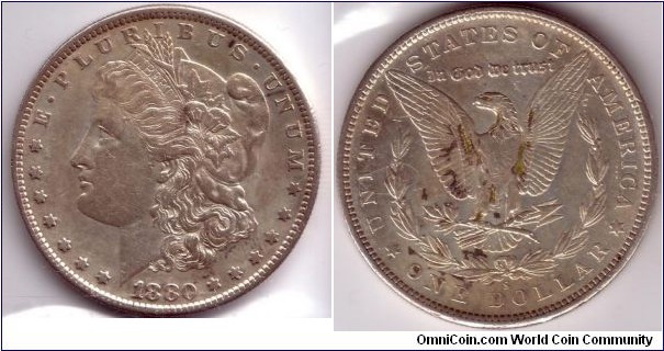 1880-S Morgan Dollae