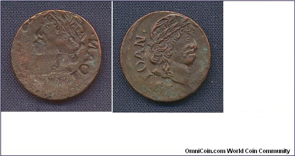 1 Shilling King Casemir, full brockage