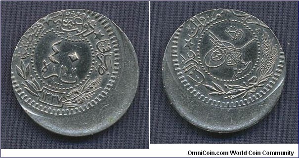 Osmanian empire 40 Para, 20% offcent, dont know date