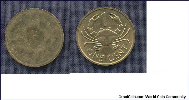 1 Cent uniface strike, no date