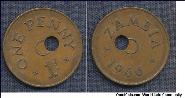 1 Penny, hole offcent