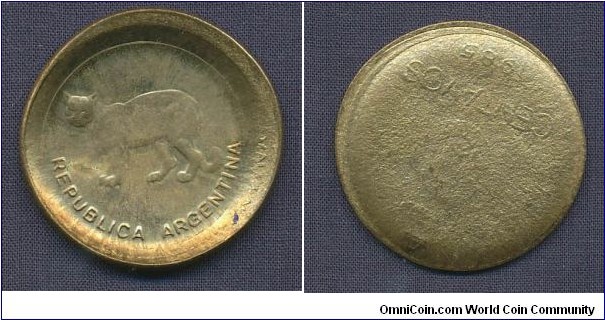 5 Centavo capped die strike on a larger planchet?