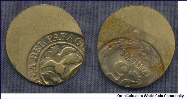 25 Centimes no date 50% offcent struck, dirt