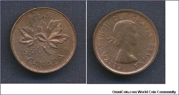 1 Penny with flipover double strike