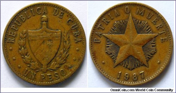 1 peso.
1987