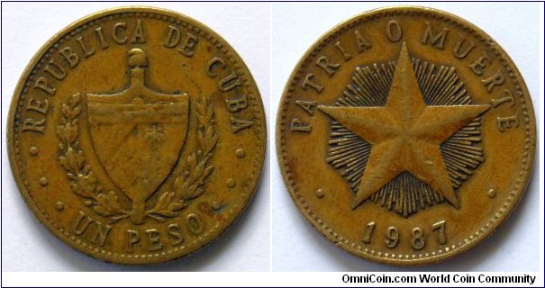 1 peso.
1987