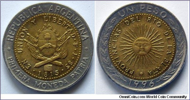1 peso.
1996