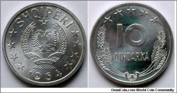 10 qindarka.
1964