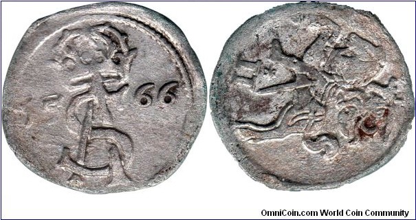 two denar (dwudenar) 1566, Vilnius mint