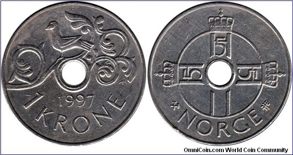 1 krone 1997