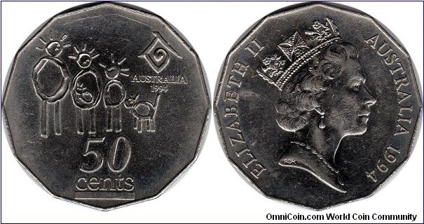50 cents 1994, International Year of Family
