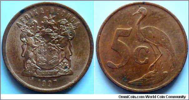 5 cents.
1997, Afrika - Dzonga
