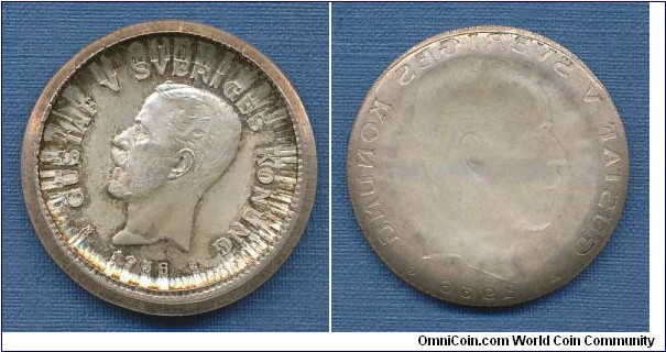 1 Krona full brockage with expanded mirror reverse 