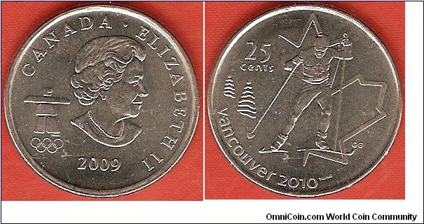 25 cents
Vancouver 2010: cross country skiing
nickel-plated steel