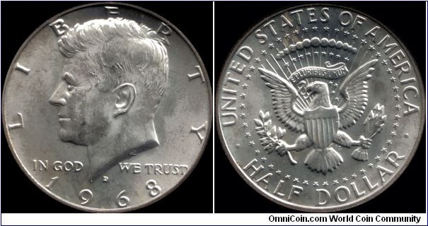 1968-D Half Dollar