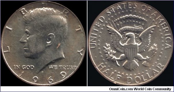 1969-D Half Dollar