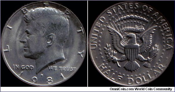 1981-D Half Dollar