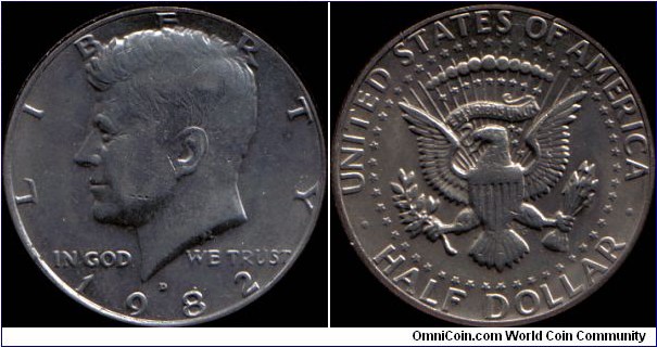 1982-D Half Dollar