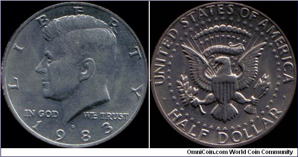 1983-D Half Dollar