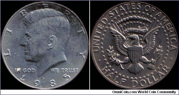1985-D Half Dollar