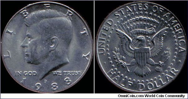 1988-D Half Dollar
