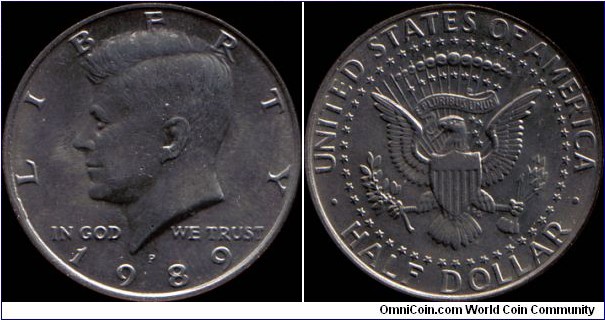 1989-P Half Dollar