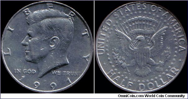 1991-P Half Dollar