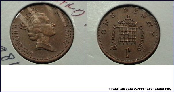 Great Britian 1986 1 Penny KM# 936 