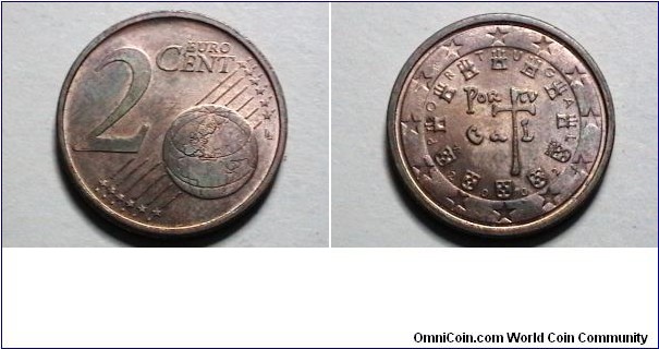 Portugal 2002 2 Cents Euro KM# 741 