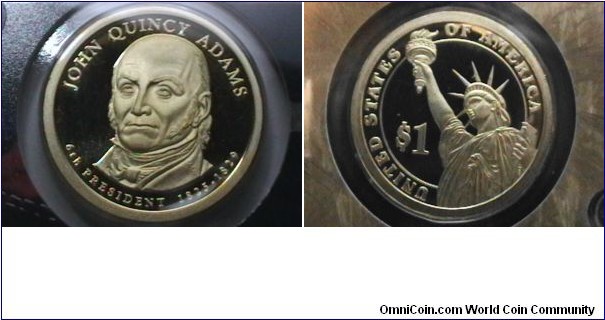 2008-S Proof Quincy Adams 6th Pres. Dollar