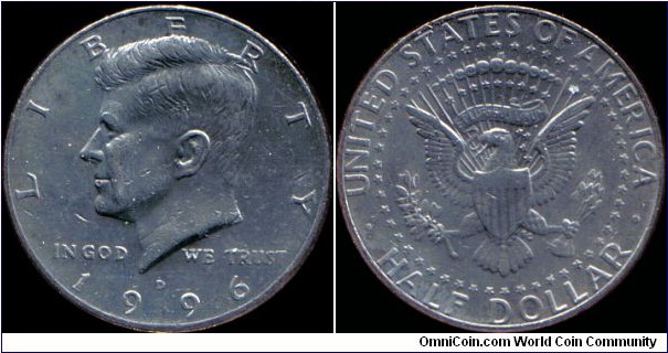 1996-D Half Dollar