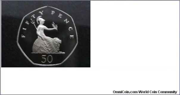 United Kingdom 1986 Proof 50 Pence 