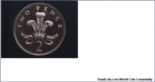 United Kingdom 1986 Proof 2 Pence 